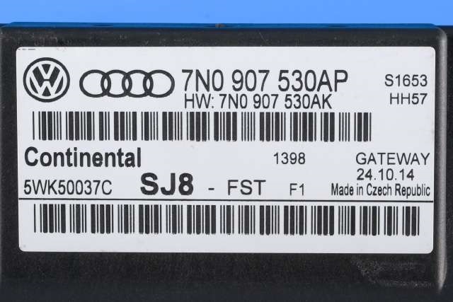 Styreenhet diverse til VW Caddy 2010-2015 (Type III, Fase 2)  (CONTINENTL|5WK5 0037C|7N0 907 530 AP|)
