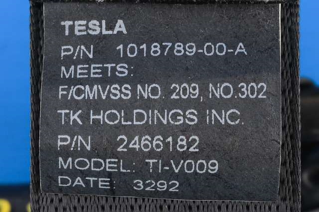 Sikkerhetsbelte bak venstre til Tesla Model S 2013-2016 (Fase 1)  (TESLA|1018789-00-A|)