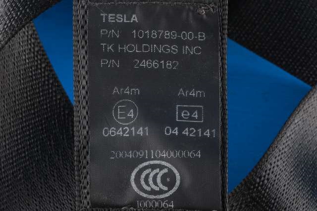 Sikkerhetsbelte bak høyre til Tesla Model S 2013-2016 (Fase 1)  (TESLA|1018789-00-B|)