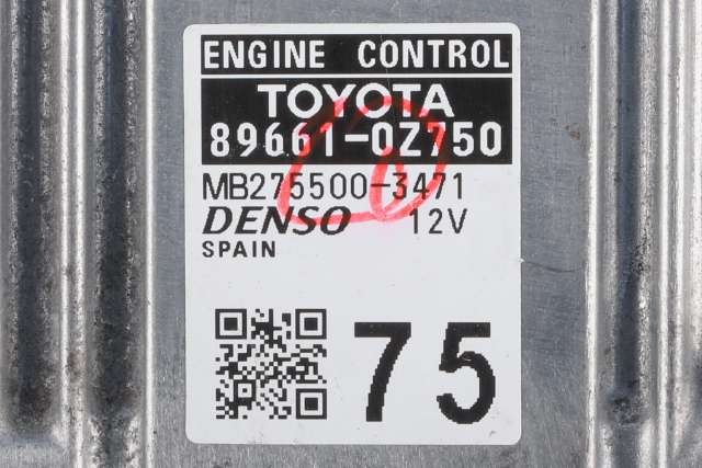 Styreenhet motor til Toyota Auris 2013-2015 (Type II, Fase 1)  (DENSO|275500-3471|89661-0Z750|)