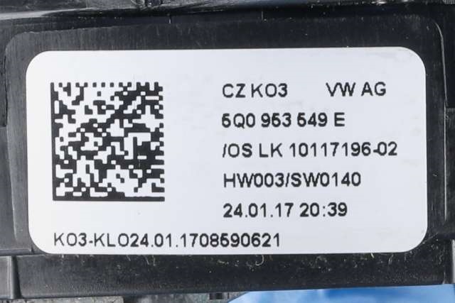 Airbag slepering til VW Touran 2015-2021 (Type II)  (VAG|5Q0 953 549 E|)