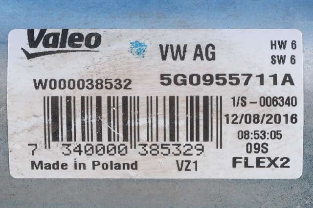 Viskermotor bakrute til VW Golf VII 2012-2017 (Fase 1)  (VAG|5G0 955 711 A|)