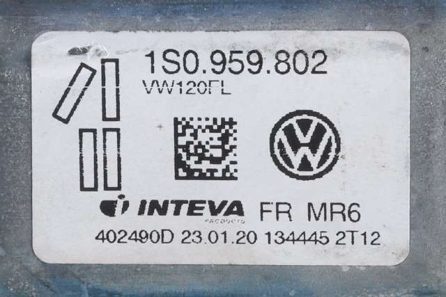 Ruteheis venstre foran til Seat Mii electric 2019-->>  (VAG|1S4 837 461 A|)