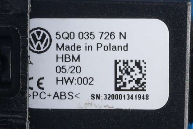 Bryter diverse til Seat Mii electric 2019-->> (VAG|5Q0 035 726 N|)