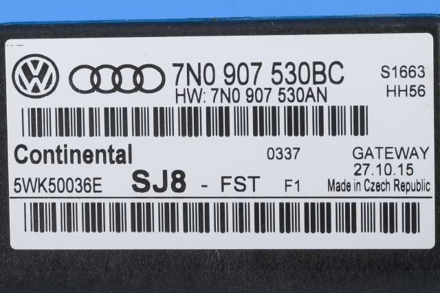 Styreenhet diverse til VW Caddy 2015-2020 (Type III, Fase 3)  (CONTINENT|5WK5 0036E|7N0 907 530 BC|)