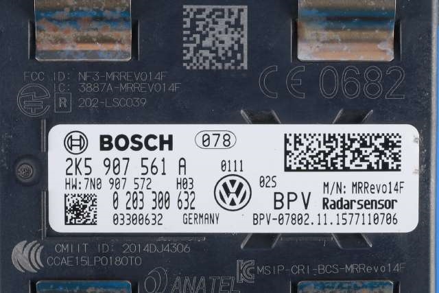 Sensor radar til VW Caddy 2015-2020 (Type III, Fase 3) (VAG|2K5 907 561 A|)