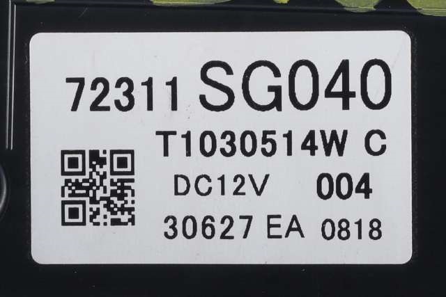 Varmeapparat betjening til Subaru Forester 2013-2019 (Type IV) (SUBARU|72311-SG040|)