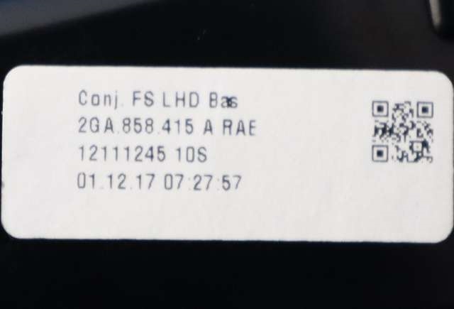 Dashbord friskluftdyse venstre til VW T-Roc 2017-->>  (VAG|2GA 858 415 A|)
