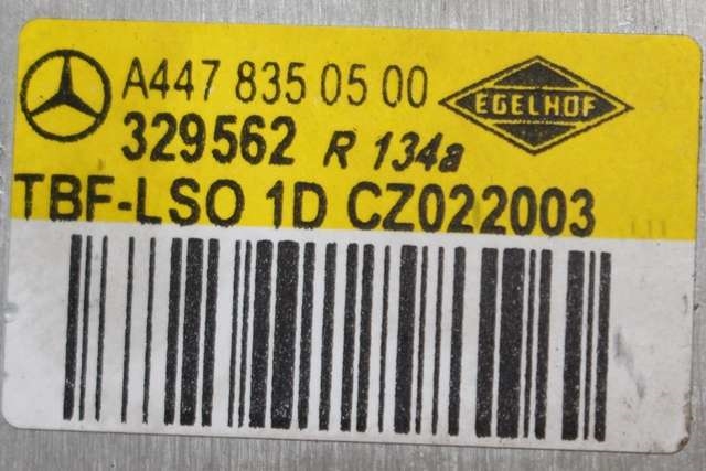 Aircondition diverse til Mercedes EQV 2020-->> (W447) (W447) (MERCEDES|A 447 835 05 00|)