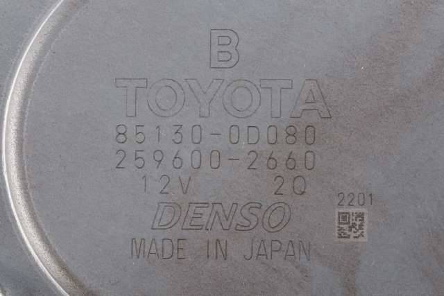 Viskermotor bakrute til Toyota Yaris 2012-2014 (Type III, Fase 1)  (DENSO|259600-2660|85130-0D080|)