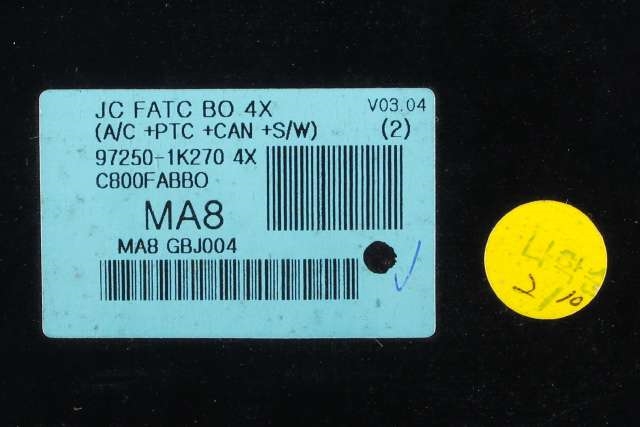 Varmeapparat betjening til Hyundai Ix20 2010-2017  (HYUNDAI|97250-1K270 4X|)
