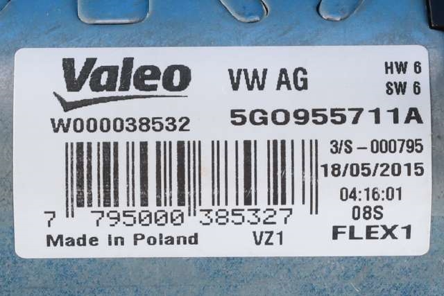 Viskermotor bakrute til VW Golf VII 2012-2017 (Fase 1)  (VAG|5G0 955 711 A|)