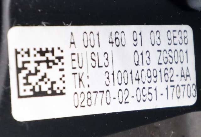 Airbag ratt til Mercedes A-Klasse 2012-2018 (W176) (W176) (MERCEDES|A 001 460 91 03|)