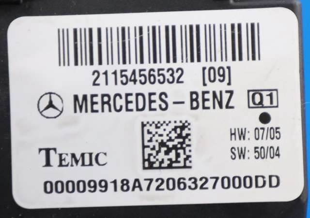 Styreenhet comfort (BCM) til Mercedes E-Klasse 2002-2006 (Fase 1) (W211) (W211) (MERCEDES|211 545 65 32|)