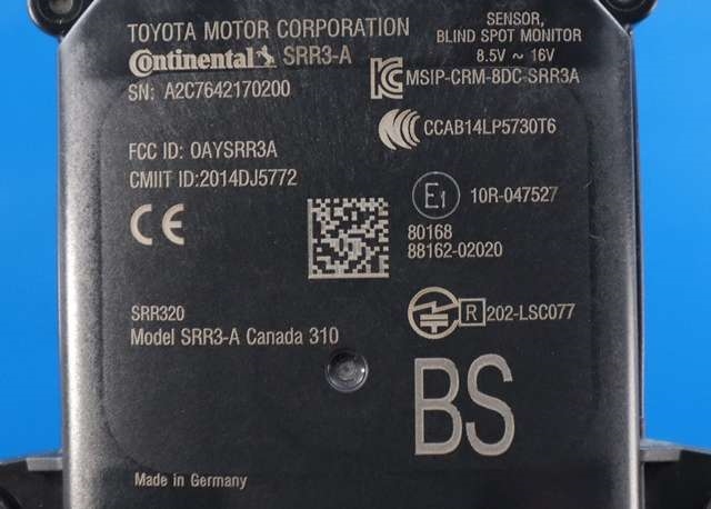 Sensor blindsone til Toyota Corolla 2019-->> (TOYOTA|88162-02020|)