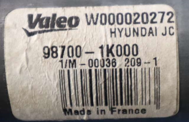 Viskermotor bakrute til Hyundai Ix20 2010-2017  (HYUNDAI|98700-1K000|)