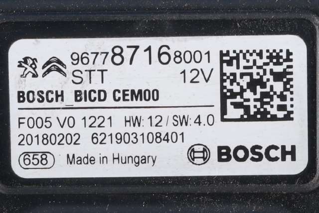 Styreenhet start/stopp til Citroën Berlingo 2015-2019 (Type II, Fase 2)  (CITROEN|96 778716 80|)
