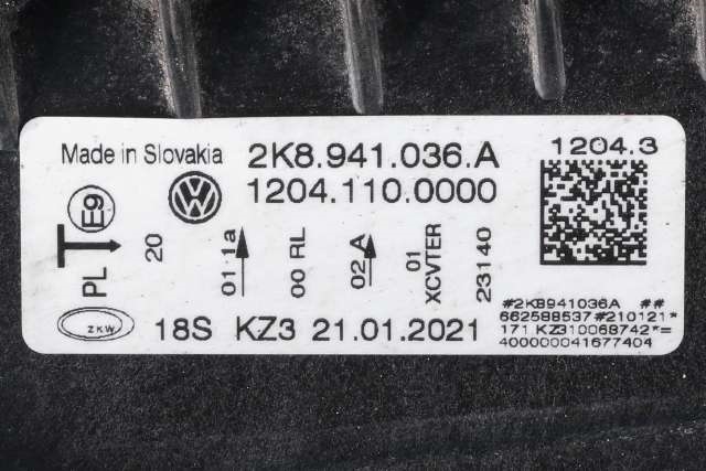 Frontlykt høyre full-LED til VW Caddy 2020-->> (Type IV) (2K8 941 036 A|)