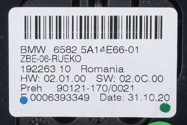 Bilstereo navigasjon betjeningspanel til BMW X1 2015-2022 (F48) (F48) (BMW|65.82-5 A14 E66|)