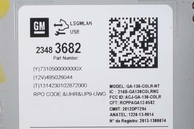 Bilstereo navigasjon spiller til Opel Astra J 2010-2015  (GM|23 483 682|)