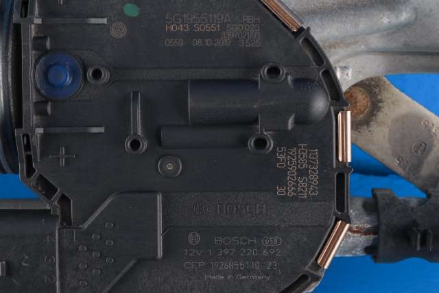 Viskermotor frontrute komplett m/overføring til VW e-Golf 2017-2020 (Fase 2)  (VAG|5G1 955 023 D|)