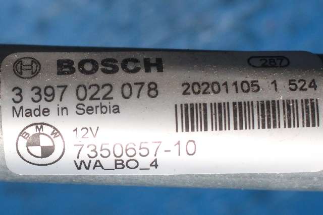 Viskermotor frontrute komplett m/overføring til BMW X1 2015-2022 (F48) (F48) (BOSCH|3 397 022 078|)
