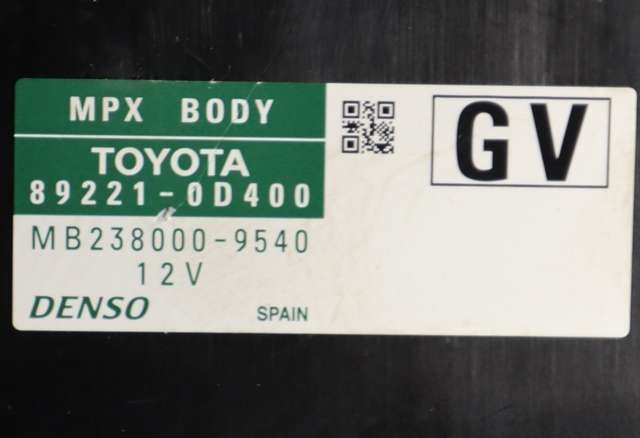 Styreenhet diverse til Toyota Yaris 2014-2020 (Type III, Fase 2)  (TOYOTA|89221-0D400|)
