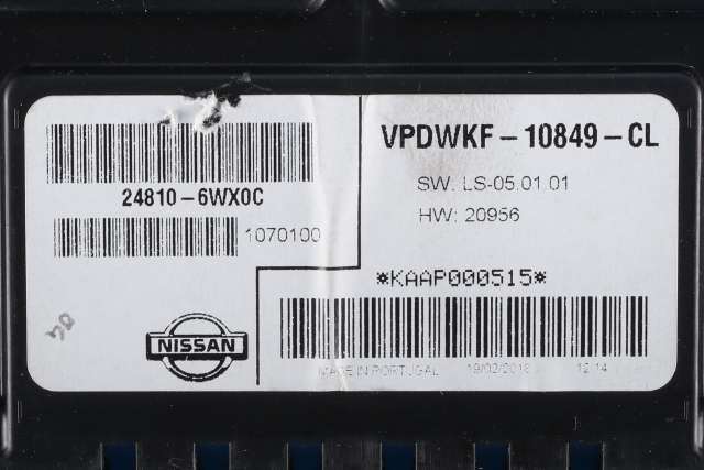 Instrumentpanel til Nissan E-NV200 2014-->> (NISSAN|24810-6WX0C|)