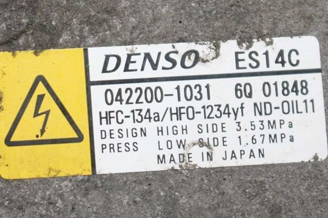 Aircondition kompressor hybrid til Toyota Prius 2009-2016 (Type III) (COMBI) (COMBI) (DENSO|042200-1031|)