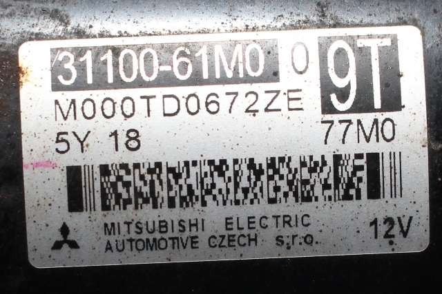 Starter til Suzuki SX4 S-CROSS 2013-->> (Type II)  (MITSUBISHI|M000TD0672ZE|31100-61M00|)
