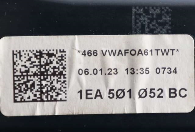 Håndbrekk/parkbrems elektrisk, fra bakstilling til VW ID.3 2020-->> (VAG|1EA 501 052 BC|)