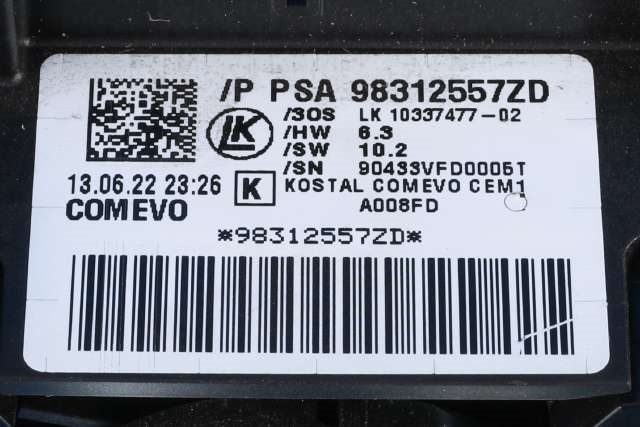 Bryter combi til Peugeot Partner 2019-->> (Type III)  (PEUGEOT|98 312557 ZD|)