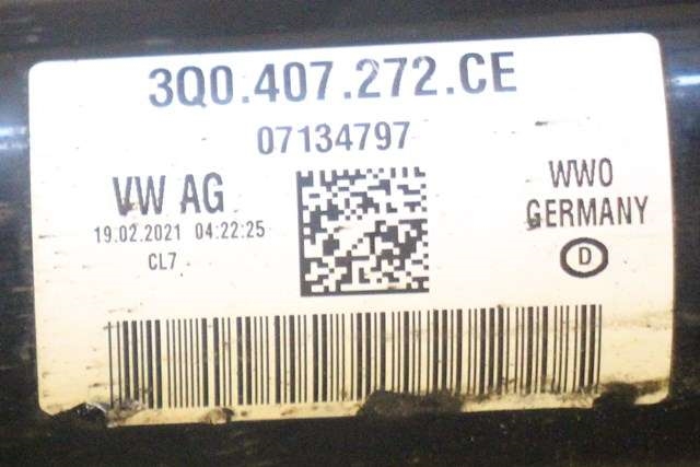 Drivaksel høyre foran, diesel/automat til VW Caddy 2020-->> (Type IV) (VAG|3Q0 407 272 CE|)