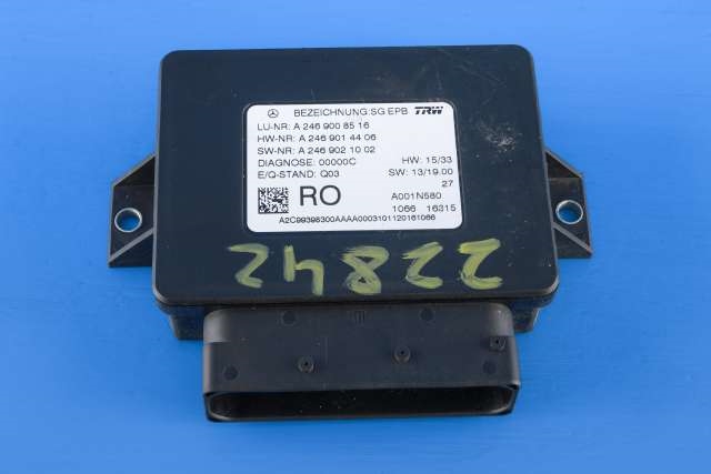 Styreenhet elektrisk parkbrems (EPB - Electric Parking Brake) til Mercedes A-Klasse, 2012-2018 (W176) (W176) (MERCEDES|A 246 900 85 16)
