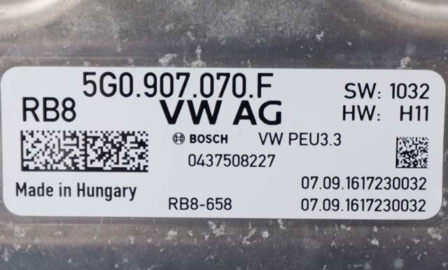Inverter hybrid til Audi A3 2016-2020 (Type III, Fase 2)  (VAG|5G0 907 070 F|)