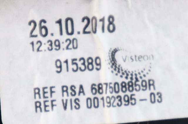Dashbord friskluftdyse midtkonsoll til Renault Zoe 2013-2019 (Fase 1) (RENAULT|6875 08859R|)