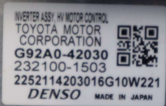 Inverter hybrid til Toyota RAV4 2016-2019 (Type IV, Fase 2)  (TOYOTA|G92A0-42030|)