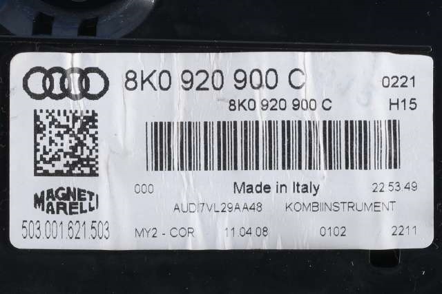 Instrumentpanel til Audi A4 2007-2014 (Type IV) (B8) (B8) (VAG|8K0 920 900 C|)