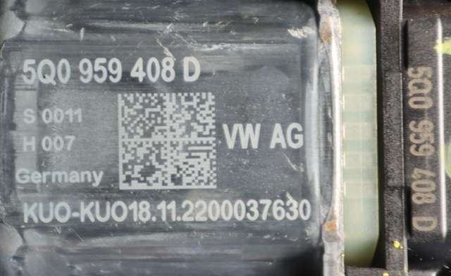 Ruteheis, kun motor, høyre bak til VW ID.3 2020-->> (VAG|5Q0 959 408 D|)