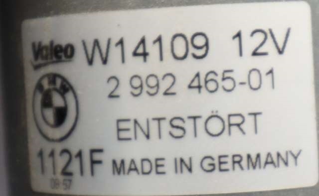 Viskermotor frontrute komplett m/overføring til BMW X1 2009-2015 (E84) (E84) (BMW|2 992 465|)
