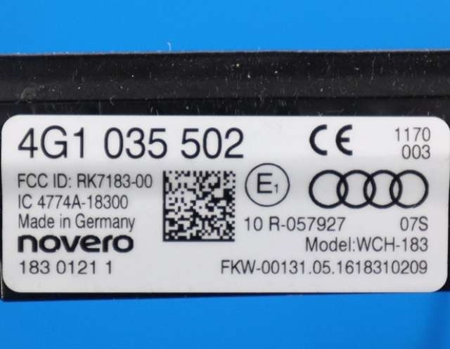 Dashbord trådløs mobillader til Audi A6 2014-2018 (Type IV, Fase 2) (C7) (C7) (VAG|4G1 035 502|)