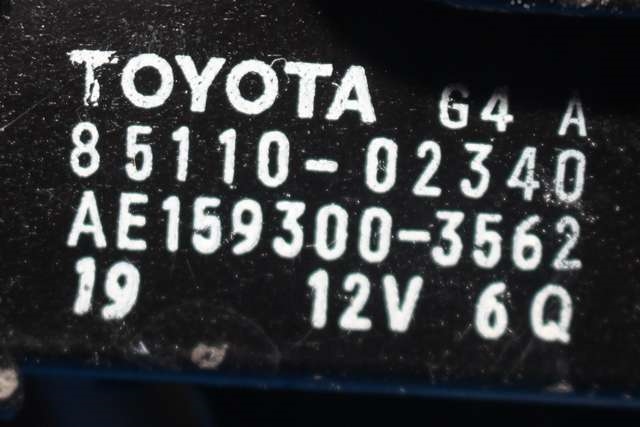 Viskermotor frontrute komplett m/overføring til Toyota Auris 2013-2015 (Type II, Fase 1) (DENSO|159300-3562|85110-02340|)