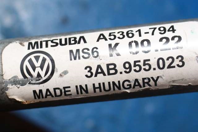 Viskermotor frontrute komplett m/overføring til VW Passat 2011-2015 (B7) (B7) (VAG|3AB 955 023|3AB 955 419|)