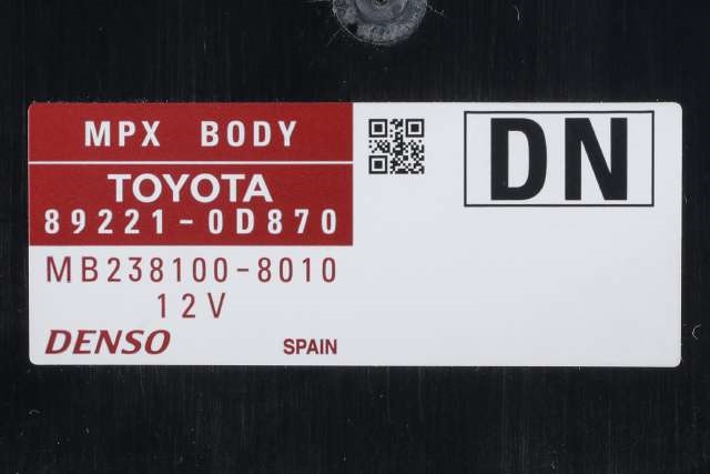 Styreenhet diverse til Toyota Yaris 2014-2020 (Type III, Fase 2) (TOYOTA|89221-0D870|)