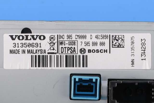Bilstereo navigasjon skjerm til Volvo V60 2010-2013 (Type I, Fase 1)  (BOSCH|7 505 800 000|31350691|)