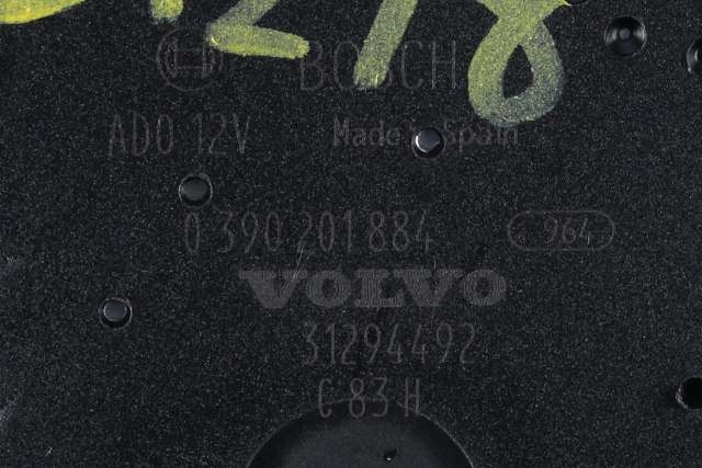 Viskermotor bakrute til Volvo V60 2010-2013 (Type I, Fase 1)  (BOSCH|0 390 201 884|31294492|)