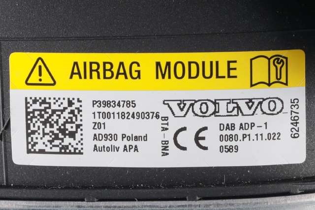 Airbag ratt til Volvo XC60 2017-->> (Type II)  (VOLVO|31407817|)