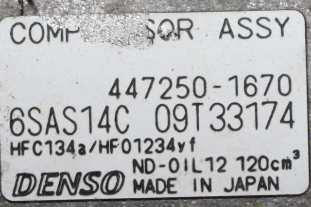 Aircondition kompressor til Mercedes A-Klasse 2012-2018 (W176) (W176) (DENSO|447250-1670|)