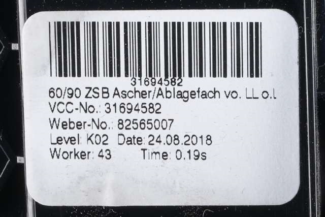 Dashbord myntrom til Volvo XC60 2017-->> (Type II) (VOLVO|31694582|)