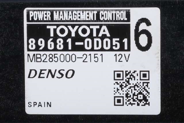 Styreenhet diverse til Toyota Yaris 2012-2014 (Type III, Fase 1) (TOYOTA|89681-0D051|)
